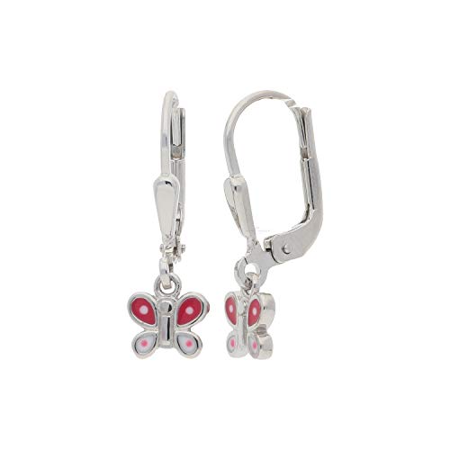 JuwelmaLux Kinderohrhänger Schmetterling 925/000 Sterling Silber JL10-06-2099 von Juwelmalux