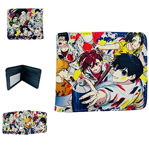 Juyuup Bachira Meguru Anime Figure Chigiri Hyoma Wallets ID Card Credit Card Multi Purpose Wallet Men Bi-Fold Wallet, mehrfarbig, 11*9.5 CM, Klassisch von Juyuup
