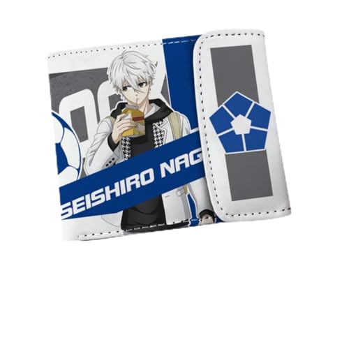 Juyuup Bachira Meguru Anime Figure Chigiri Hyoma Wallets ID Card Credit Card Multi Purpose Wallet Men Bi-Fold Wallet, mehrfarbig, 11*9.5 CM, Klassisch von Juyuup