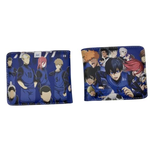 Juyuup Bachira Meguru Anime Figure Chigiri Hyoma Wallets ID Card Credit Card Multi Purpose Wallet Men Bi-Fold Wallet, mehrfarbig, 11*9.5 CM, Klassisch von Juyuup