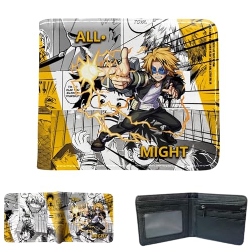 Juyuup Bakugou Katsuki Midoriya Izuku Anime Figure Wallets ID Card Credit Card Multi Purpose Wallet Men Bi-Fold Wallet, mehrfarbig, 11*9.5 CM, Klassisch von Juyuup