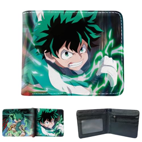 Juyuup Bakugou Katsuki Midoriya Izuku Anime Figure Wallets ID Card Credit Card Multi Purpose Wallet Men Bi-Fold Wallet, mehrfarbig, 11*9.5 CM, Klassisch von Juyuup