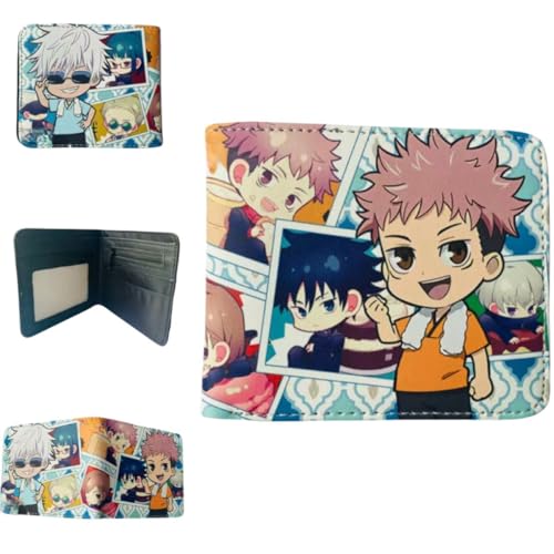 Juyuup Itadori Yuji Satoru Gojo Anime Figure Wallets ID Card Credit Card Multi Purpose Wallet Men Bi-Fold Wallet, mehrfarbig, 11*9.5 CM, Klassisch Juyuup Itadori Yuji Satoru Gojo Anime Figure Wallets ID Card Credit Card Multi Purpose Wallet Men Bi-Fold Wallet, mehrfarbig, 11*9.5 CM, Klassisch von Juyuup