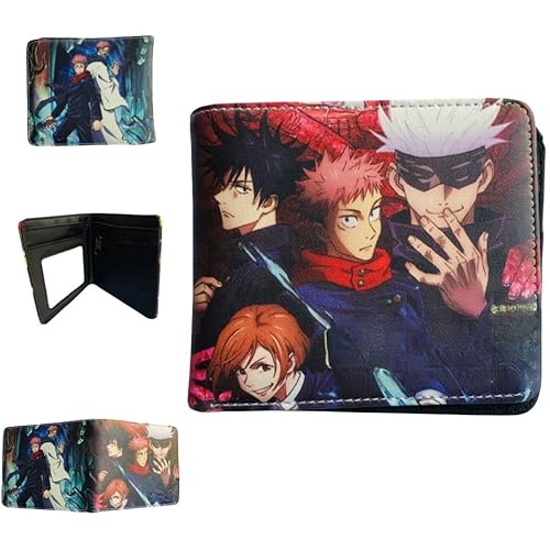 Juyuup Itadori Yuji Satoru Gojo Anime Figure Wallets ID Card Credit Card Multi Purpose Wallet Men Bi-Fold Wallet, mehrfarbig, 11*9.5 CM, Klassisch Juyuup Itadori Yuji Satoru Gojo Anime Figure Wallets ID Card Credit Card Multi Purpose Wallet Men Bi-Fold Wallet, mehrfarbig, 11*9.5 CM, Klassisch von Juyuup