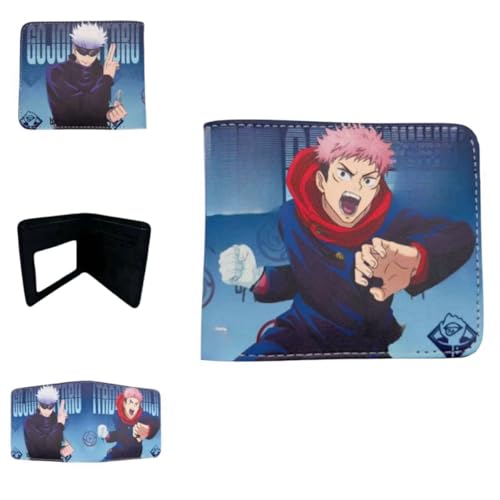Juyuup Itadori Yuji Satoru Gojo Anime Figure Wallets ID Card Credit Card Multi Purpose Wallet Men Bi-Fold Wallet, mehrfarbig, 11*9.5 CM, Klassisch Juyuup Itadori Yuji Satoru Gojo Anime Figure Wallets ID Card Credit Card Multi Purpose Wallet Men Bi-Fold Wallet, mehrfarbig, 11*9.5 CM, Klassisch von Juyuup