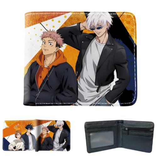 Juyuup Itadori Yuji Satoru Gojo Anime Figure Wallets ID Card Credit Card Multi Purpose Wallet Men Bi-Fold Wallet, mehrfarbig, 11*9.5 CM, Klassisch Juyuup Itadori Yuji Satoru Gojo Anime Figure Wallets ID Card Credit Card Multi Purpose Wallet Men Bi-Fold Wallet, mehrfarbig, 11*9.5 CM, Klassisch von Juyuup