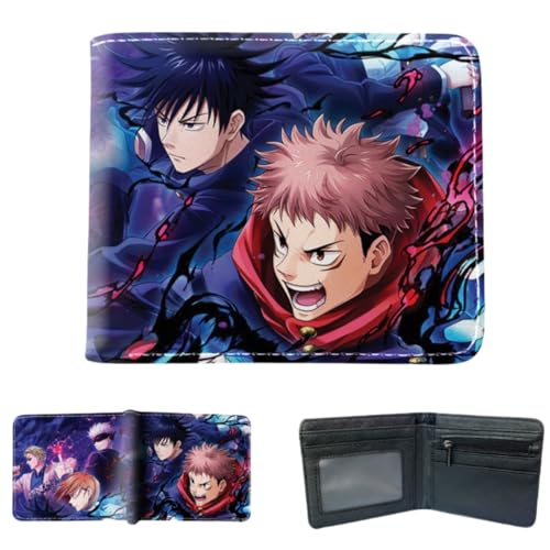 Juyuup Itadori Yuji Satoru Gojo Anime Figure Wallets ID Card Credit Card Multi Purpose Wallet Men Bi-Fold Wallet, mehrfarbig, 11*9.5 CM, Klassisch Juyuup Itadori Yuji Satoru Gojo Anime Figure Wallets ID Card Credit Card Multi Purpose Wallet Men Bi-Fold Wallet, mehrfarbig, 11*9.5 CM, Klassisch von Juyuup