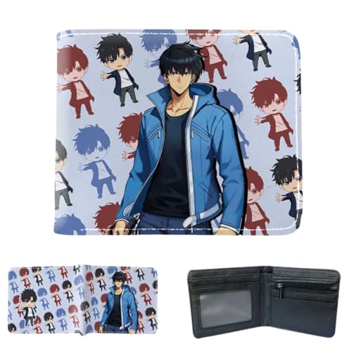 Juyuup Jinwoo Sung Anime Figure Wallets ID Card Credit Card Multi Purpose Wallet Men Bi-Fold Wallet, mehrfarbig, 11*9.5 CM, Klassisch Juyuup Jinwoo Sung Anime Figure Wallets ID Card Credit Card Multi Purpose Wallet Men Bi-Fold Wallet, mehrfarbig, 11*9.5 CM, Klassisch von Juyuup