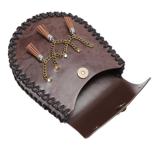 Jvjggag Mittelalterliche Hüfttasche | PU-Leder Reise Münzbörse | Tragbare Hüfttasche Handy Halter Gürtel Geldbörse für Männer Renaissance Zubehör, Fbg201cf, Refer to description, Unisex von Jvjggag