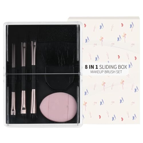 Makeup Pinsel, 8 Stück Weiche Lidschatten Pinsel Set, Makeup Pinsel mit Aufbewahrungsbox, Tragbare Make-up Pinsel Set, Beauty Tools für Augen, Wangen, Lippen, Geschenk für Mütter, Ehefrauen, Makeup Pinsel, 8 Stück Weiche Lidschatten Pinsel Set, Makeup Pinsel mit Aufbewahrungsbox, Tragbare Make-up Pinsel Set, Beauty Tools für Augen, Wangen, Lippen, Geschenk für Mütter, Ehefrauen, von Jvjggag