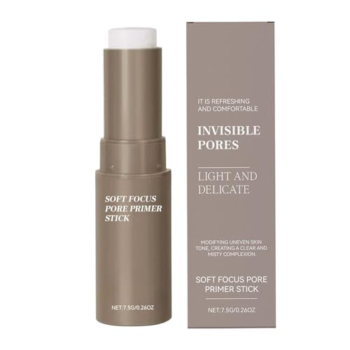 Soft Focus Pore Primer Stick, Pore Eraser, Matte Finish Base Makeup, Long-Lasting Moisturizer with Oil Control, Modify Uneven Skin Tone, Light Texture for Daily Makeup or Party Use Soft Focus Pore Primer Stick, Pore Eraser, Matte Finish Base Makeup, Long-Lasting Moisturizer with Oil Control, Modify Uneven Skin Tone, Light Texture for Daily Makeup or Party Use von Jvjggag