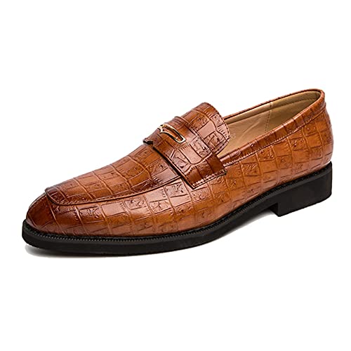 Jwans Herren Formale Lederschuhe Bequeme Leichte Spitze Kleid Loafer Büroarbeit Hochzeit Slip on Business Schuhe von Jwans