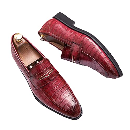 Jwans Herren Formale Lederschuhe Bequeme Leichte Spitze Kleid Loafer Büroarbeit Hochzeit Slip on Business Schuhe von Jwans