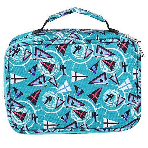 Jwthee Federmäppchen mit 72 Fächern, Reißverschluss-Bleistifthaltertasche, große Oxford-Reißverschluss-Bleistifttasche für Farbstifte, Buntstifte, Aquarellstifte, Make-up-Pinsel, (72 Stück) von Jwthee