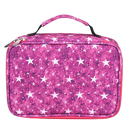 Jwthee Federmäppchen mit 72 Fächern, Reißverschluss-Bleistifthaltertasche, große Oxford-Reißverschluss-Bleistifttasche für Farbstifte, Buntstifte, Aquarellstifte, Make-up-Pinsel, (72 Stück) von Jwthee