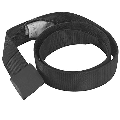 Jwthee Reisesicherheitsgürtel, Geldgürtel mit Reißverschluss für Reisemännerinnen Frauen im Freien Anti -Diebstahl -Sicherheitsbrieftasche, 48,2 x 1,9 x 0,5 Zoll von Jwthee