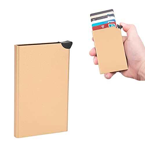 Jwthee Slim minimalistische Kartenhalterin, Metall -RFIDs blockieren Herren Brieftaschenkartenkoffer Aluminium Kreditkartenhalter Fall -ID -Kartenhalter für Männer Frauen (x-55#) von Jwthee