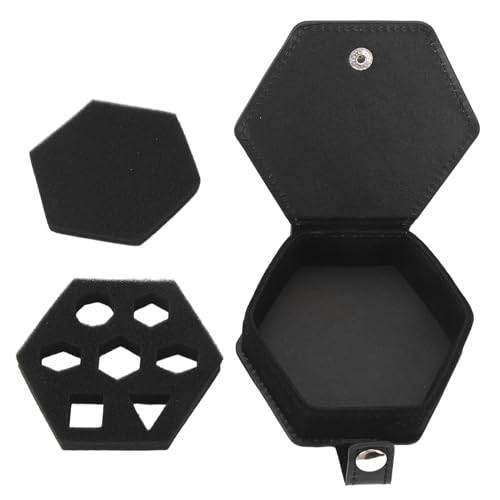 Small Display Dice Tray for Rolling, Dice Storage Box Container Holder Case Organizer Hexagon Rolling Tray for Other Table Games von Jwthee