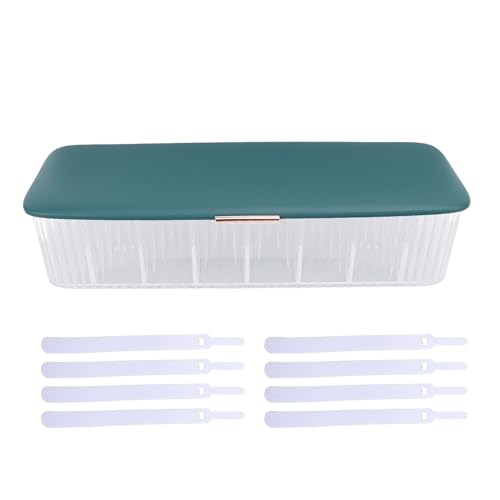 Kabelmanagementbox mit Deckel Baumwoll -Tupfer -Speicherbox -Werkzeughalter Elektronik Organizer für Wimpernwerkzeug Baumwollpolster von Jxngery