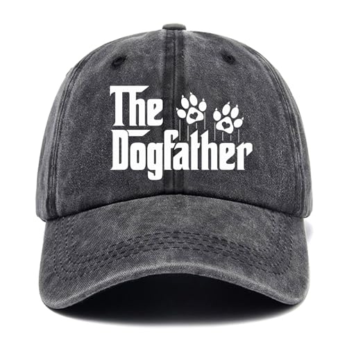Jxubeuro The Dogfather Lustige Baseballkappe – Hund Papa Hut, Hundeliebhaber Geschenke für Männer – Verstellbare Baumwolle Schwarz Kappe, Schwarz, 7-7 3/8 Jxubeuro The Dogfather Lustige Baseballkappe – Hund Papa Hut, Hundeliebhaber Geschenke für Männer – Verstellbare Baumwolle Schwarz Kappe, Schwarz, 7-7 3/8 von Jxubeuro