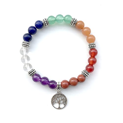 Jxuzh 7 Chakra Perlen Armband Natürliche Edelstein Armbänder 8mm Yoga Heilung Armband Stein Armband Baum des Lebens Naturstein Armband 7 Chakra Armband Naturperlen Chakra Edelstein Lebensbaum Armband Jxuzh 7 Chakra Perlen Armband Natürliche Edelstein Armbänder 8mm Yoga Heilung Armband Stein Armband Baum des Lebens Naturstein Armband 7 Chakra Armband Naturperlen Chakra Edelstein Lebensbaum Armband von Jxuzh