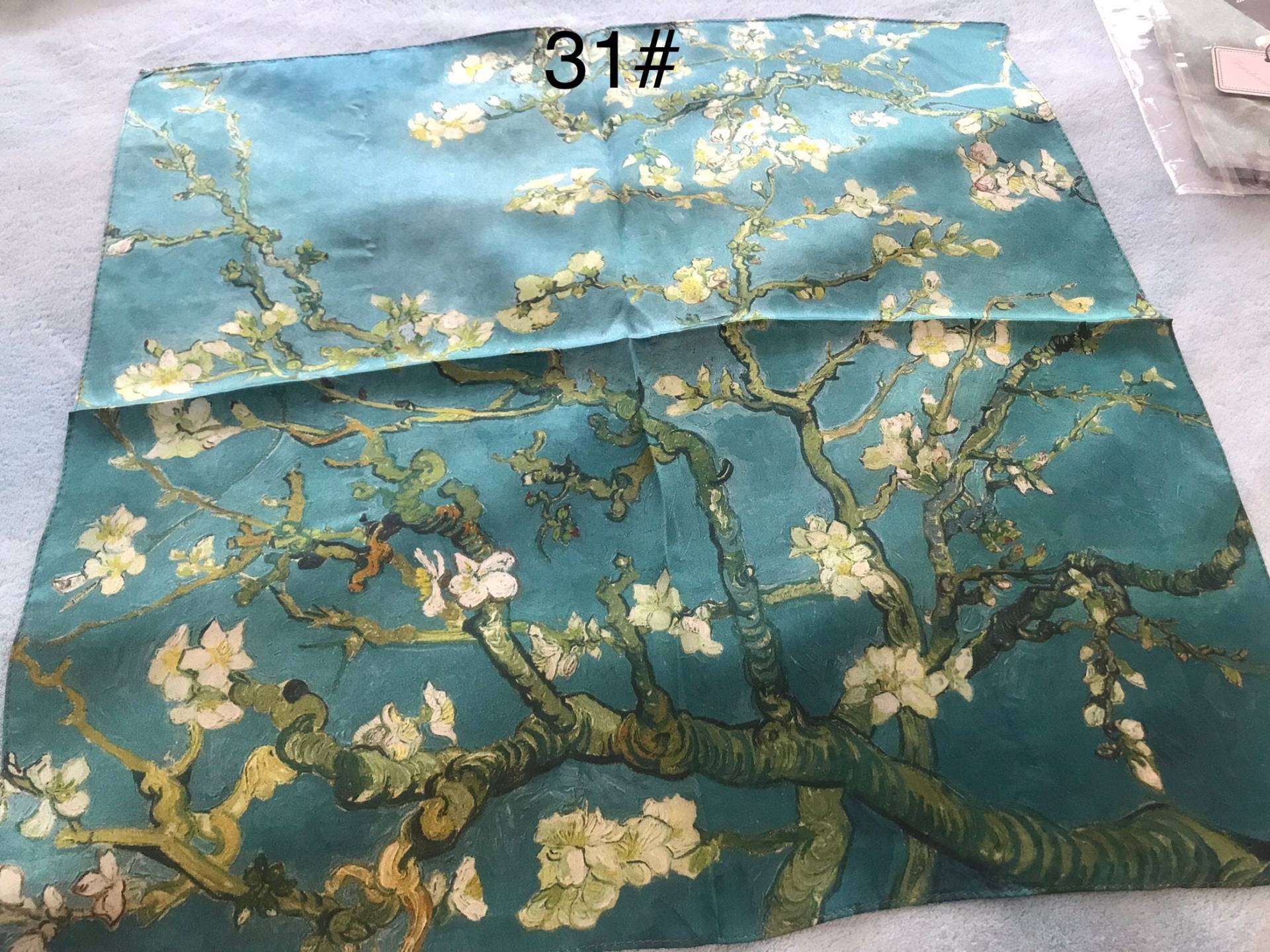 31# 100% Silk Scarf Elegant Woman Square Neu Gift 5353cm Bag Head Turban 31# 100% Silk Scarf Elegant Woman Square Neu Gift 5353cm Bag Head Turban von JyAccessoires
