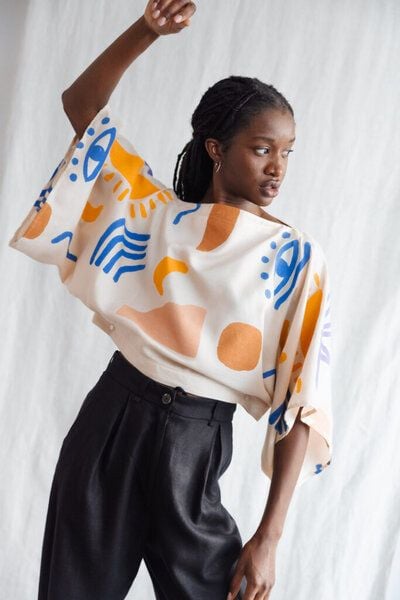 Jyoti - Fair Works Bio-Baumwoll Bluse Risay von Jyoti - Fair Works