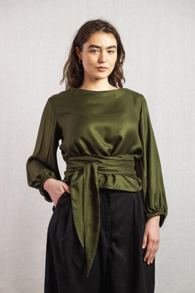 Jyoti - Fair Works Bluse Prasoon Khaki von Jyoti - Fair Works