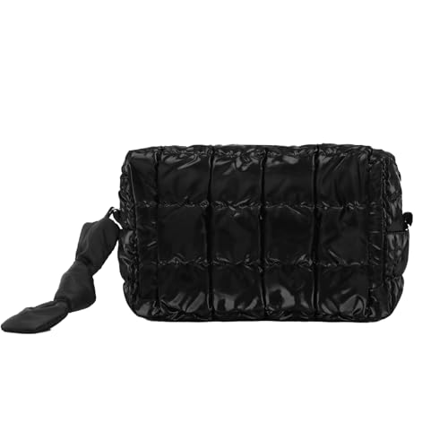 Jywmsc Gesteppte Kosmetiktasche Reise Toilettentasche für Frauen Kleine Kosmetiktasche Niedliche Puffer Organizer Tasche von Jywmsc