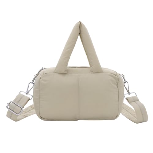 Jywmsc Kleine Puffer-Tasche für Damen Gesteppte Bauschige Umhängetasche Gepolsterte Puff-Handtasche Schulterhandtasche von Jywmsc