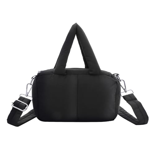 Jywmsc Kleine Puffer-Tasche für Damen Gesteppte Bauschige Umhängetasche Gepolsterte Puff-Handtasche Schulterhandtasche von Jywmsc