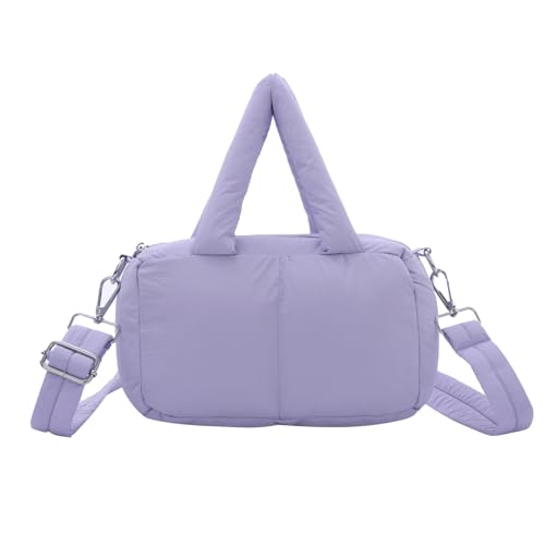 Jywmsc Kleine Puffer-Tasche für Damen Gesteppte Bauschige Umhängetasche Gepolsterte Puff-Handtasche Schulterhandtasche von Jywmsc