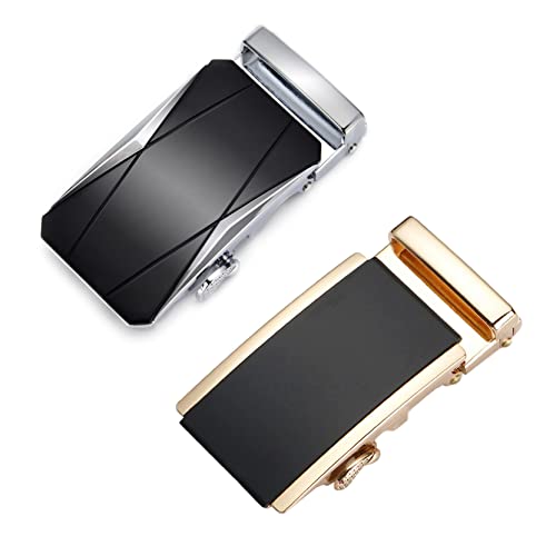Jzhen 2 Stück Herren-Gürtelschnallen 40mm Metall Gürtelschnalle Automatikschnalle Wechselschnalle für Gürtel Wechselgürtel von Jzhen