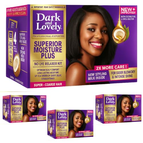 Kamakah No-Lye Relaxer Kit Super 4er Pack – Chemisch Aktives Creme-Set zur Haarglättung – Für Damen & Herren Kamakah No-Lye Relaxer Kit Super 4er Pack – Chemisch Aktives Creme-Set zur Haarglättung – Für Damen & Herren von K-Amakah