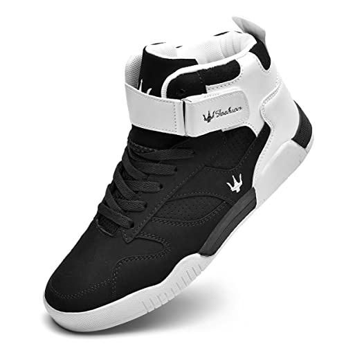 K DUORO Herren High Top Sneaker Leichtgewichts Walking Schuhe (Schwarz, Erwachsene, Herren, 39, Numerisch, EU Schuhgrößensystem, M) von K DUORO