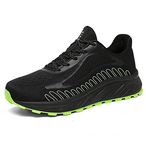 K DUORO Herren Sneaker Laufschuhe Atmungsaktive Sportschuhe Turnschuhe Leichtgewicht Fitness Outdoors Straßenlaufschuhe Schuhe (Grün/Schwarz, 40 EU, Numeric_40) von K DUORO