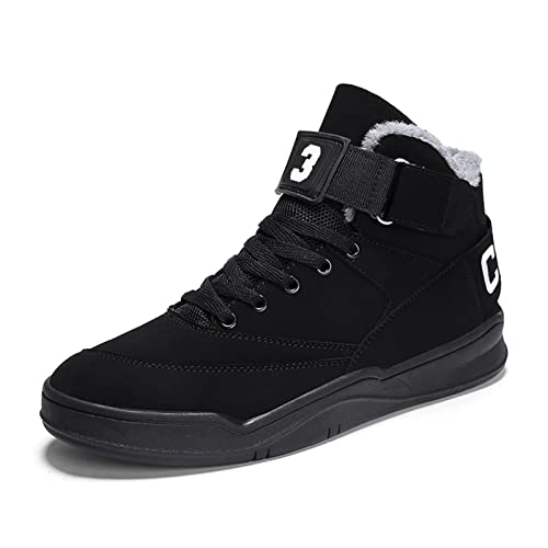 K DUORO Herren Sneaker Mode high Turnschuhe Outdoor Leichtgewichts Männer Fitnessschuhe Walking Schuhe (Schwarz-P, 39) von K DUORO