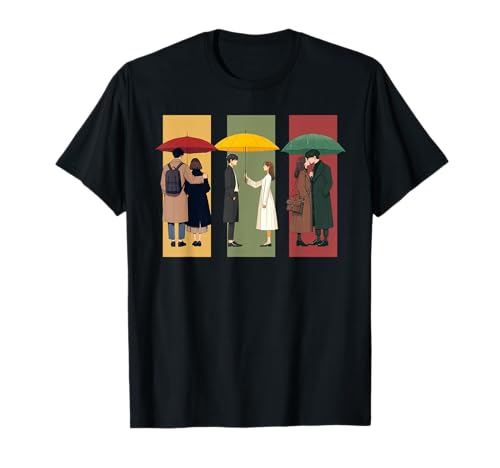 K-Drama Lover Koreanischer Drama Boy mit Regenschirm Kawaii Kdrama T-Shirt von K-Drama Merchandise Gifts KDrama Lover Women Teen