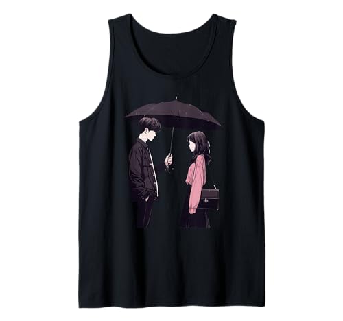 K-Drama Lover Koreanischer Drama Boy mit Regenschirm Kawaii Kdrama Tank Top von K-Drama Merchandise Gifts KDrama Lover Women Teen