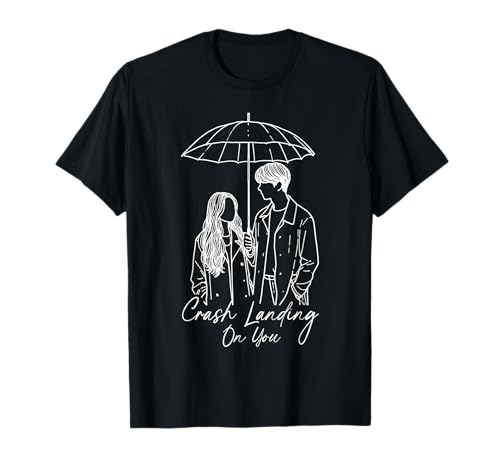 Koreanisches Drama-Paar unter Regenschirm ästhetischer Stil Kdrama T-Shirt von K-Drama Merchandise Gifts KDrama Lover Women Teen