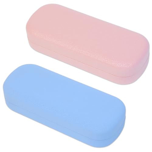 K KAREZOG 2 Stücke Brillenetui,Brillenetui Hardcase Damen Glasses Case,Brillene tui Sonnenbrille mit Sparkling Star Vene,Brillene tui Damen Frauen Mädchen Kinder,Sonnenbrillen Etui von K KAREZOG