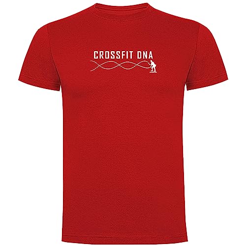 K KRUSKIS - T Shirt Fitnessstudio Crossfit DNA Zurzarm Mann - M, Rot von K KRUSKIS