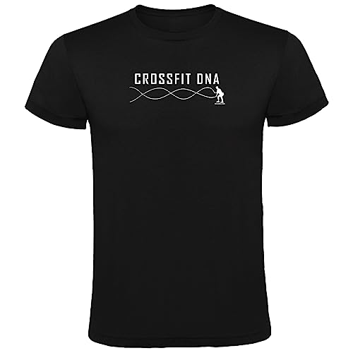 K KRUSKIS - T Shirt Fitnessstudio Crossfit DNA Zurzarm Mann - XL, Schwarz von K KRUSKIS