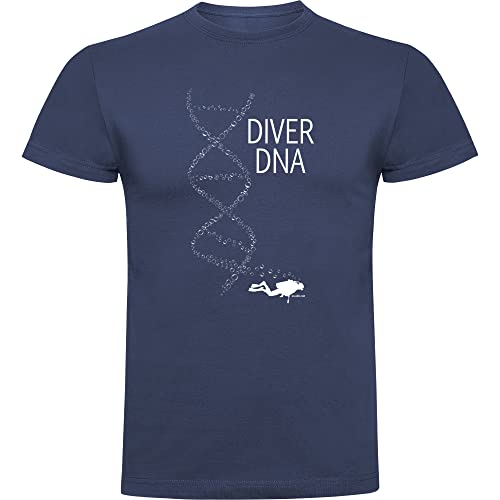 K KRUSKIS - T Shirt Tauchen Diver DNA Zurzarm Mann - L, Blauer Denim von K KRUSKIS