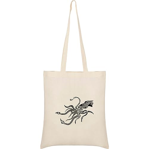 K KRUSKIS - Tasche Baumwolle Tauchen Squid Tribal von K KRUSKIS