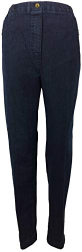 K-Milano Damen Jeanshose Stretch Hose mit Stickerei, Strass und Komfortbund, Schlupfjeans aus Baumwolle/Spandex-Mix, Made in Italy von K-Milano