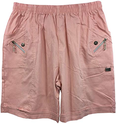 K-Milano Damen Shorts mit Elastikbund und Taschen Sommerhose Kurze Hose aus Baumwoll/Stretch-Mix von K-Milano