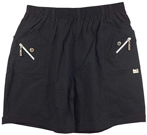 K-Milano Damen Shorts mit Elastikbund und Taschen Sommerhose Kurze Hose aus Baumwoll/Stretch-Mix von K-Milano