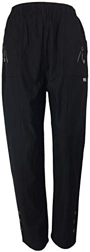 K-Milano Damen Stretchhose, bequemer Elastikbund, Thermohose aus gewebtem Baumwolle-Mix mit Taschen von K-Milano