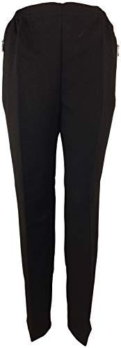 K-Milano Seniorenhose Damen Kurzgröße Sommer Schlupfhose mit Gummizug, Hosentaschen mit Zip, leichte Stoffhose von K-Milano